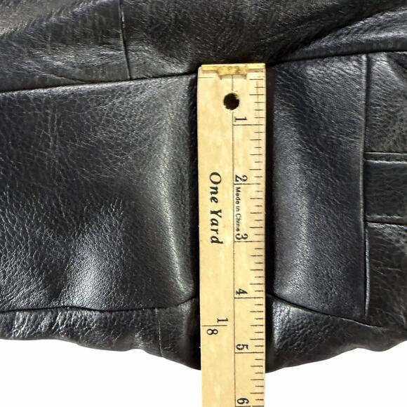 Coach Madison Maggie Shoulder Bag Black Pebbled Leather Designer Hobo Purse - Picture 16 of 16